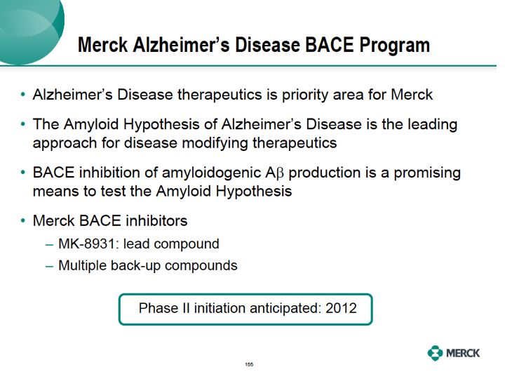 merck alzheimer's disease bace trial